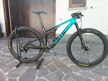 Used BMC Fourstroke 01 ONE 2024 2024 Mountainbike, Blue — image 1 of 5