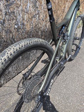Used Cannondale Scalpel Carbon SE LTD Lefty 2021 2021 Mountainbike, Green, 29 — image 3 of 15