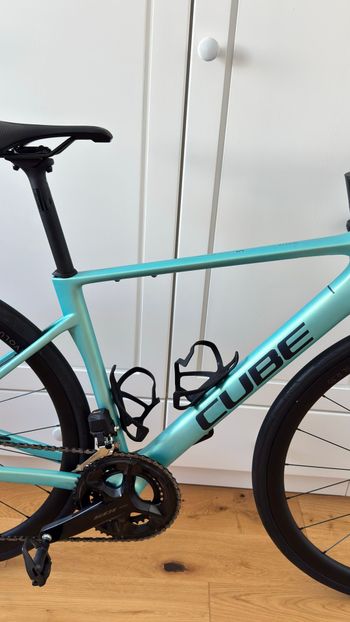 Used CUBE ATTAIN C:62, SLX 2025 2025 Road & Gravel, Blue — image 6 of 8