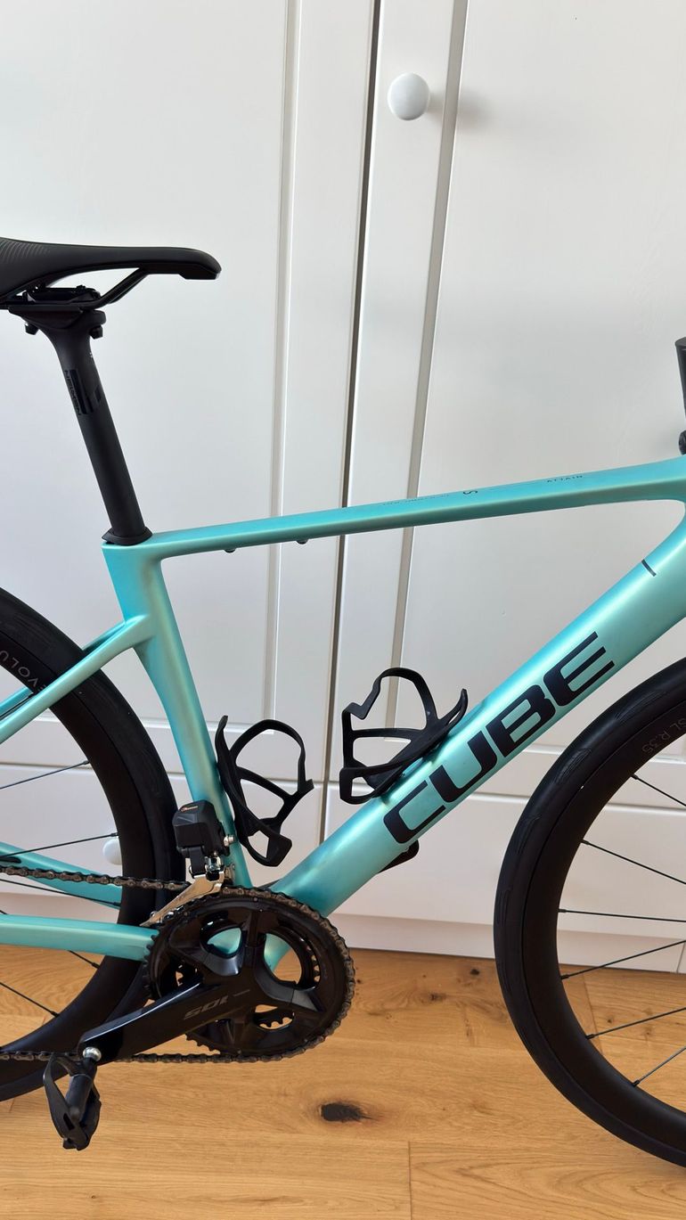 Used CUBE ATTAIN C:62, SLX 2025 2025 Road & Gravel, Blue — image 6 of 8