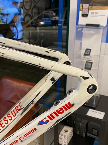 Used Cinelli PRESSURE TEAM EDITION 24 - FRAME-KIT 2023 Frameset 2023 Road & Gravel, White — image 6 of 6