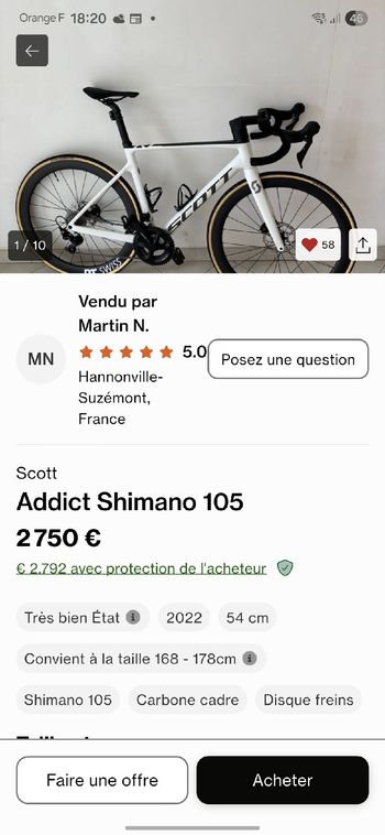 Used Scott Addict RC 15 2022 2022 Road & Gravel, Black — image 23 of 23