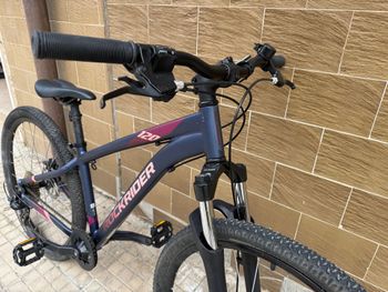 Used ROCKRIDER Women's 27.5" Mountain Bike ST 120 - Navy 2021 2021 Mountainbike, Viola — image 4 of 7