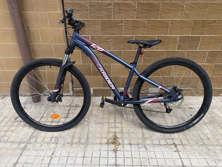 Used ROCKRIDER Women's 27.5" Mountain Bike ST 120 - Navy 2021 2021 Mountainbike, Viola — image 2 of 7