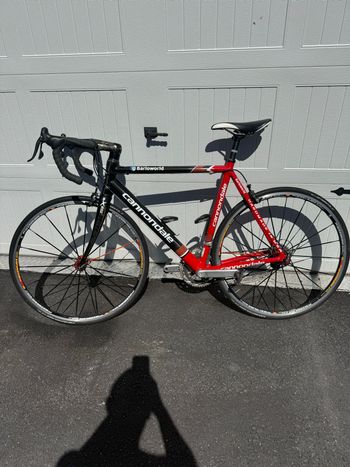 Used Cannondale Cannondale Custom Campagnolo Record 2007 Road & Gravel, Red — image 2 of 8
