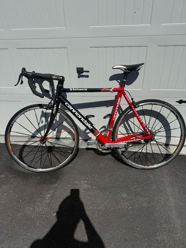 Used Cannondale Cannondale Custom Campagnolo Record 2007 Road & Gravel, Red — image 2 of 8