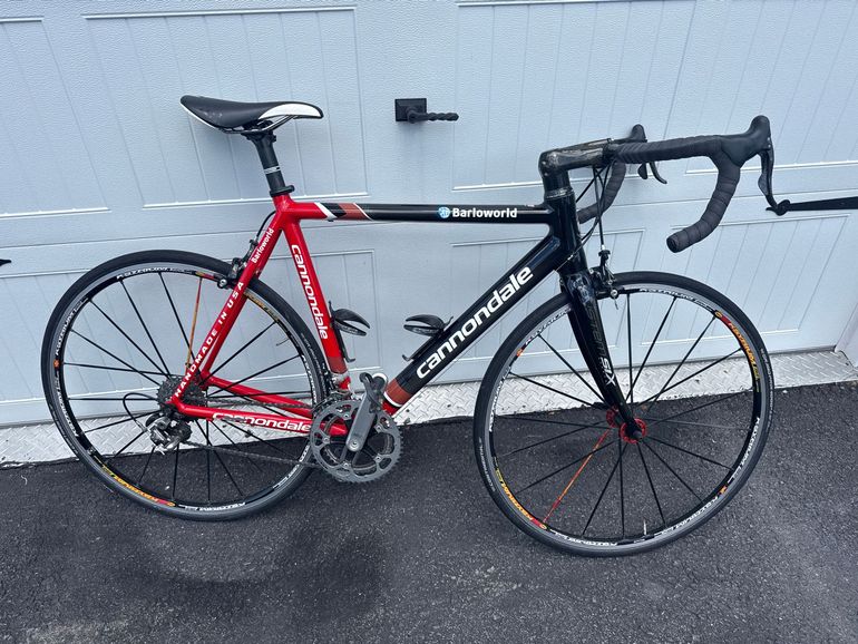 Used Cannondale Cannondale Custom Campagnolo Record 2007 Road & Gravel, Red — image 1 of 8