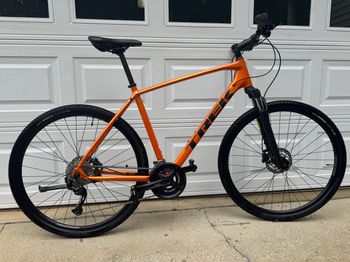 Used Trek Dual Sport 3 2021 2021 Urban, Orange — image 3 of 10