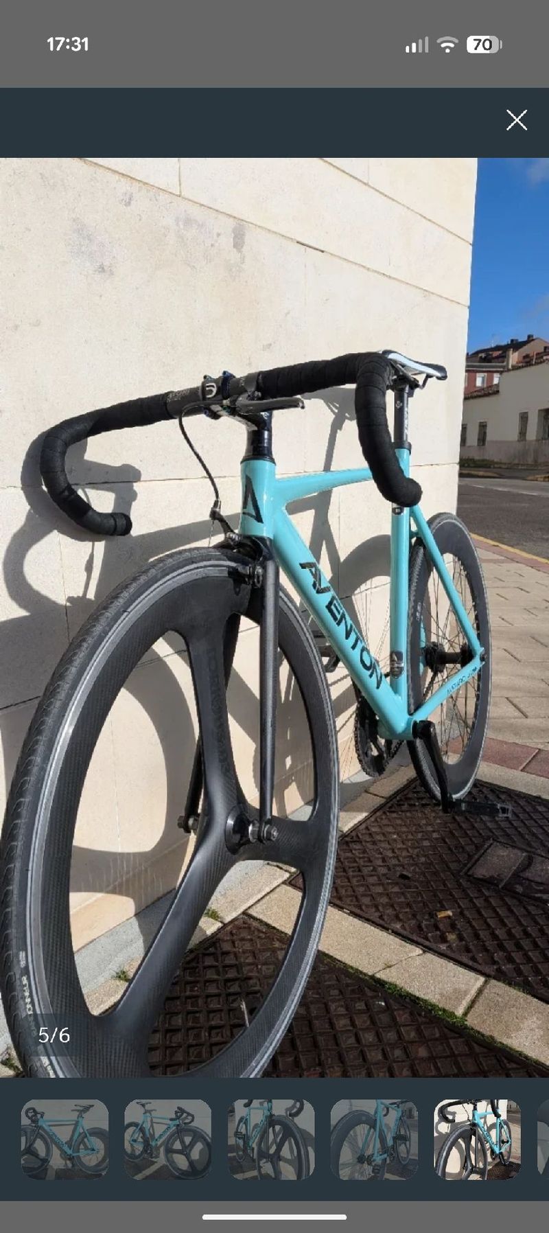 Used Aventon Mataro Fixed Gear Urban, Blue — image 4 of 6