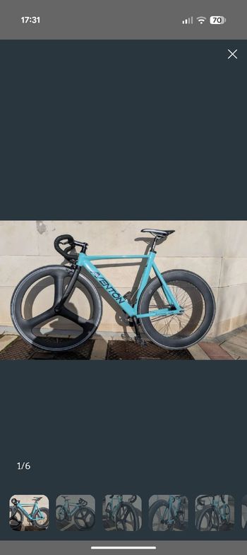 Used Aventon Mataro Fixed Gear Urban, Blue — image 2 of 6