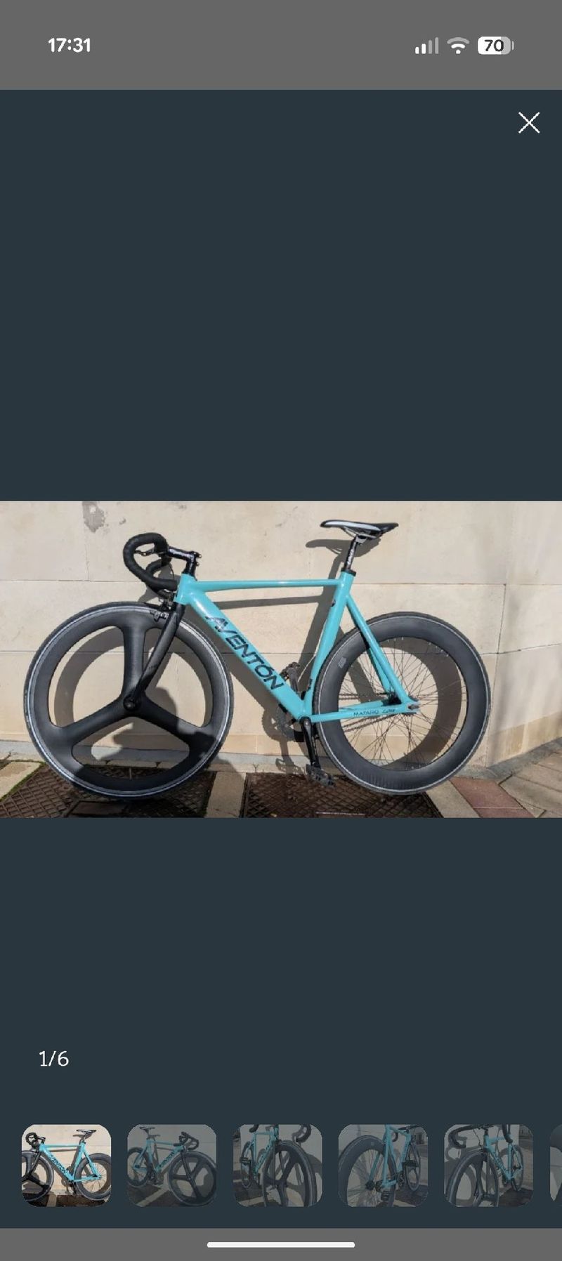 Used Aventon Mataro Fixed Gear Urban, Blue — image 2 of 6