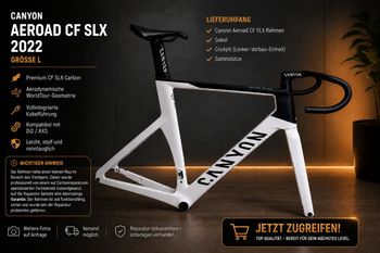 Used Canyon Aeroad CF SLX 8 Disc Di2 2022 Frameset 2022 Road & Gravel, Bianco — image 6 of 6