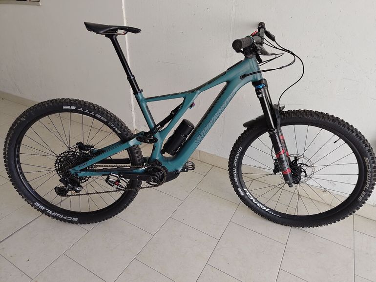 Used Specialized Turbo Levo SL Comp 2021 2021 Mountainbike, Green — image 1 of 9