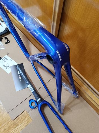 Used De Rosa Merak Frameset 2022 Road & Gravel, Blau — image 8 of 12