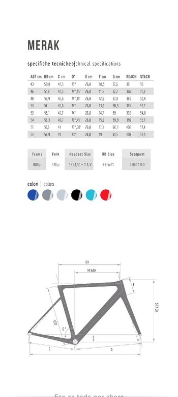 Used De Rosa Merak Frameset 2022 Road & Gravel, Blau — image 12 of 12