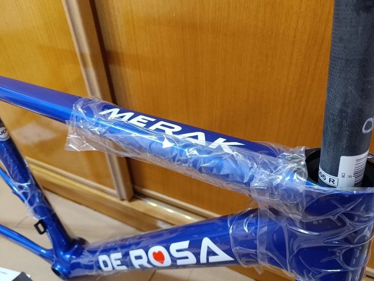 Used De Rosa Merak Frameset 2022 Road & Gravel, Blau — image 3 of 12