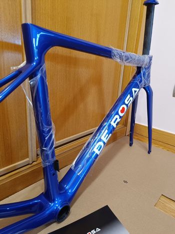 Used De Rosa Merak Frameset 2022 Road & Gravel, Blau — image 7 of 12