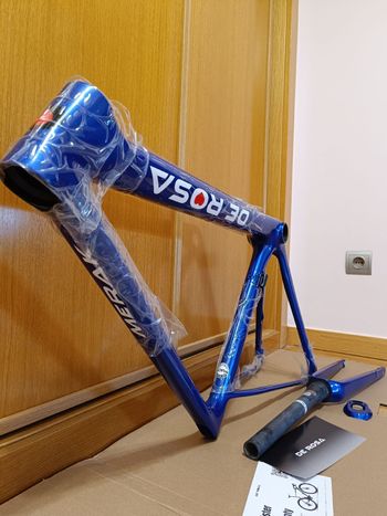 Used De Rosa Merak Frameset 2022 Road & Gravel, Blau — image 11 of 12