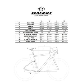 Used Basso Tera Gravel Shimano GRX 600 2X11 2023 2023 Road & Gravel, Black — image 13 of 13