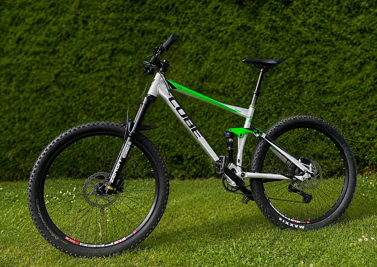 Used CUBE STEREO 140 HPA Pro 27.5 2017 2017 Mountainbike, Green, 27.5 — image 1 of 14