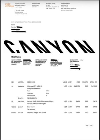 Used Canyon Ultimate CF 7 Di2 A.50 2026 2026 Road & Gravel — image 4 of 19