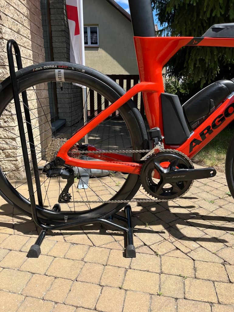Used Argon 18 E-117 Tri Disc Shimano 105 Di2 Flaming Red S 2025 Road & Gravel, Red — image 2 of 5
