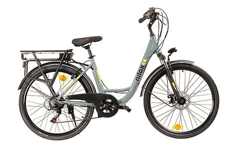 Used NILOX Bicicletta Elettrica Citibike NILOX X7F Grigio, Ruote Da 26",velocità Max 25 Km/h, Motore 250W, Autonomia Fino A 80Km, Batteria Da 12800mAh 2026 Urban, Light Gray — image 1 of 3