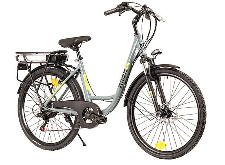 Used NILOX Bicicletta Elettrica Citibike NILOX X7F Grigio, Ruote Da 26",velocità Max 25 Km/h, Motore 250W, Autonomia Fino A 80Km, Batteria Da 12800mAh 2026 Urban, Light Gray — image 3 of 3