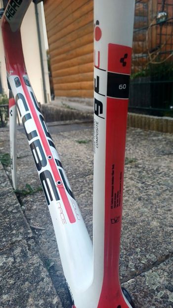 Used CUBE Cube Agree GTC Race (Carbon) Frameset 2012 Road & Gravel, White — image 2 of 9