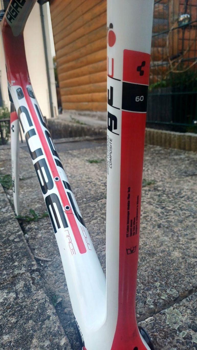 Used CUBE Cube Agree GTC Race (Carbon) Frameset 2012 Road & Gravel, White — image 2 of 9