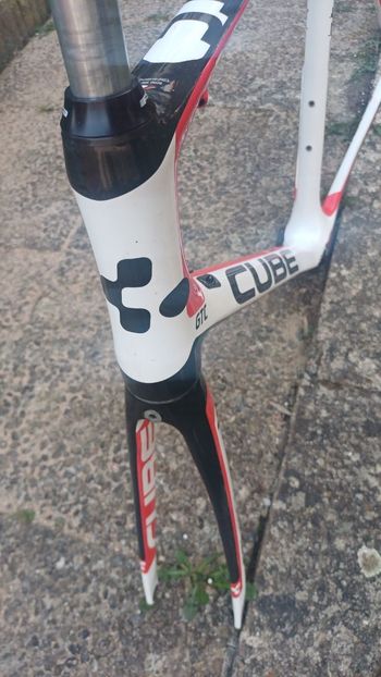 Used CUBE Cube Agree GTC Race (Carbon) Frameset 2012 Road & Gravel, White — image 4 of 9