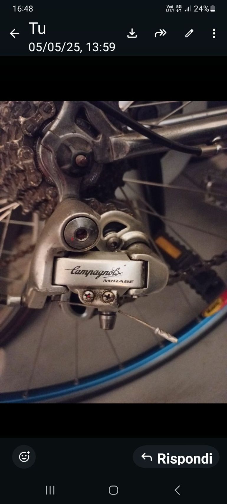 Used Coppi Coppi Custom Campagnolo Mirage 1980 Road & Gravel, Orange — image 3 of 3