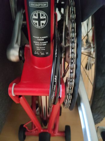 Used Brompton M6L 2020 2020 Urban, Red — image 2 of 12