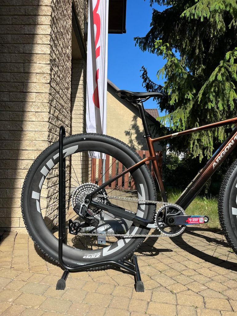 Used Argon 18 Dark Matter Sram Force AXS XPLR Zipp 303 S Root Beer 2025 Road & Gravel, Orange — image 2 of 5