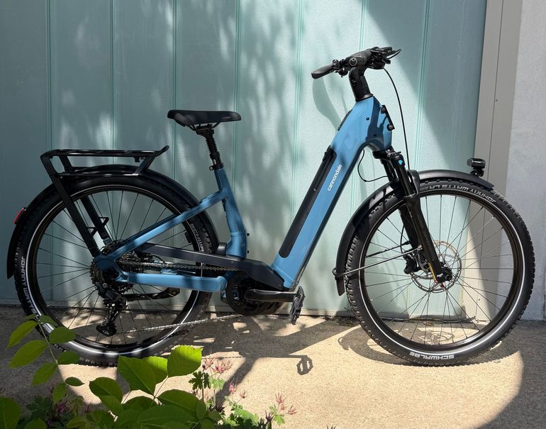 Used Cannondale Tesoro Shimano CUES Di2 2025 Mountainbike, Blue — image 1 of 24