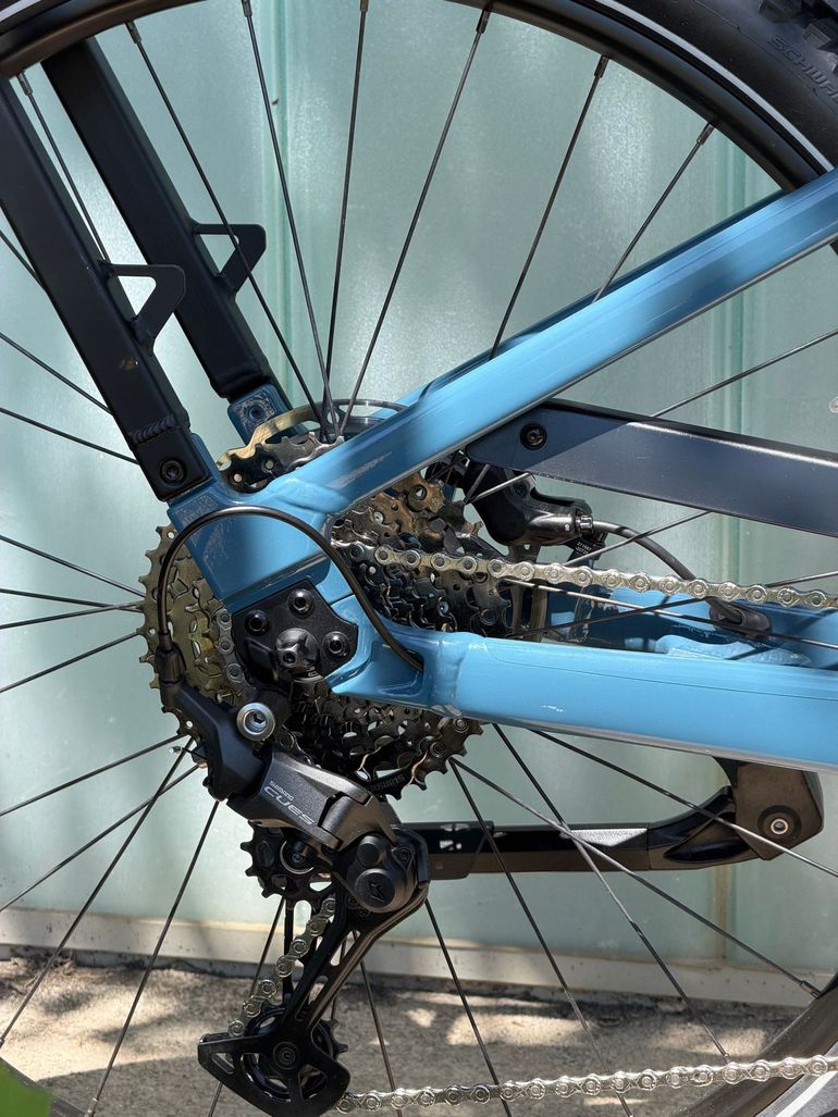 Used Cannondale Tesoro Shimano CUES Di2 2025 Mountainbike, Blue — image 17 of 24