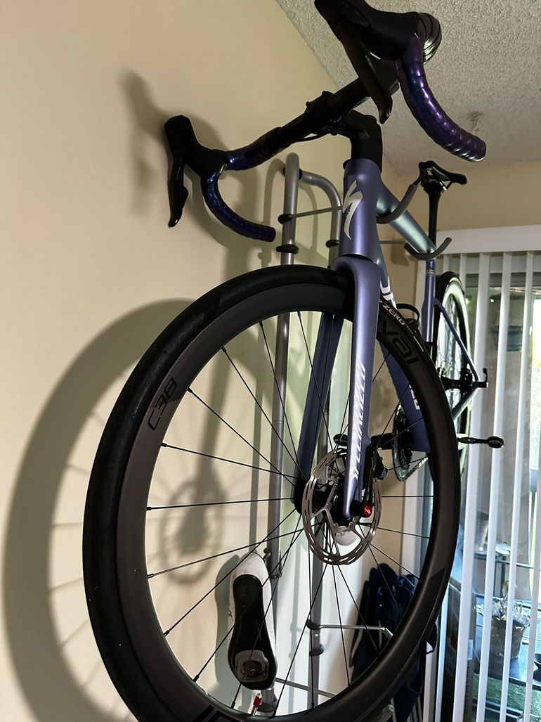 Used Specialized Tarmac SL8 Expert 2024 2024 Road & Gravel, Purple — image 4 of 6