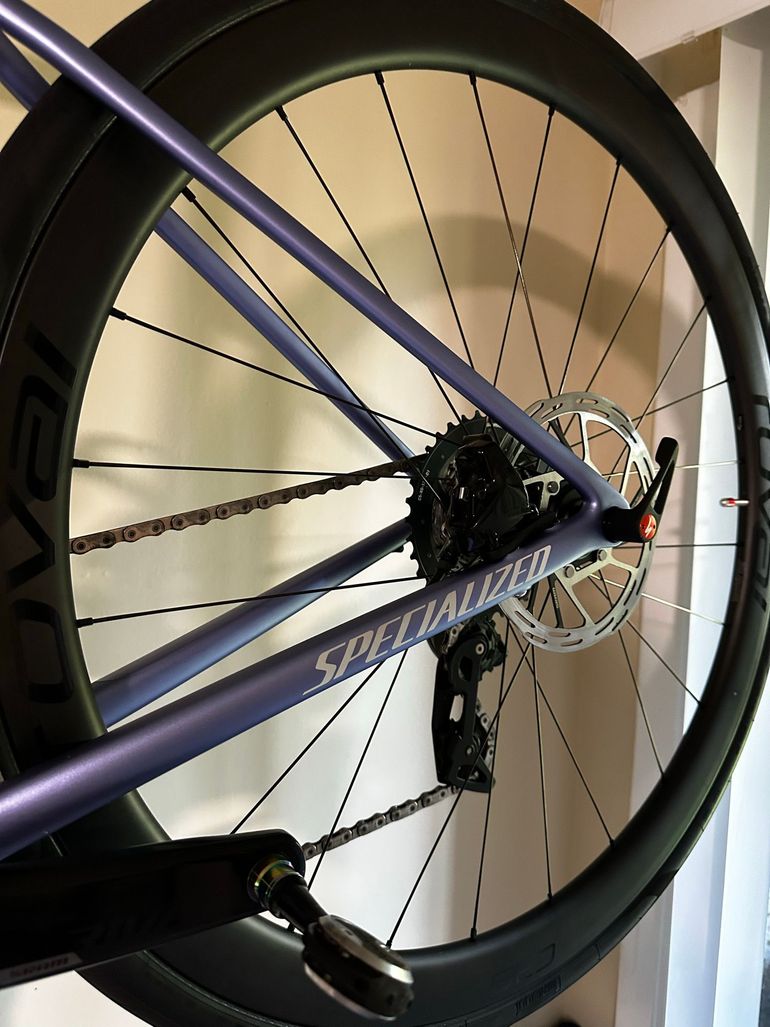 Used Specialized Tarmac SL8 Expert 2024 2024 Road & Gravel, Purple — image 2 of 6