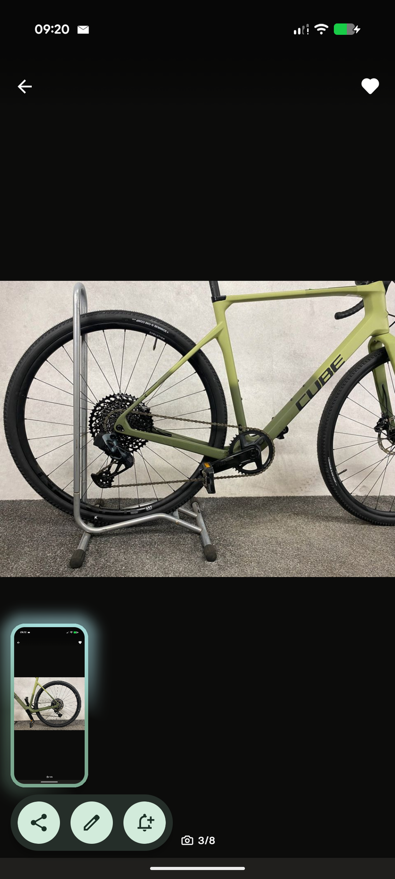 Used CUBE NUROAD C:62 SLX 2024 2024 Road & Gravel — image 4 of 6