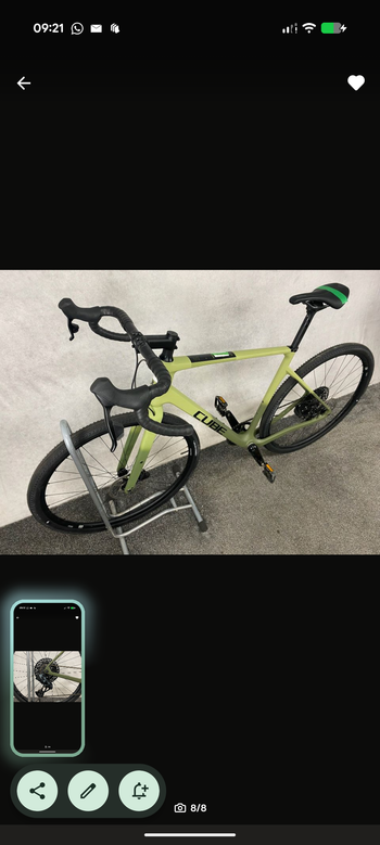 Used CUBE NUROAD C:62 SLX 2024 2024 Road & Gravel — image 2 of 6