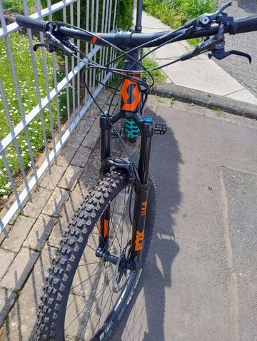 Used Scott Genius 730 2018 2018 Mountainbike, Orange, 27.5 — image 9 of 9