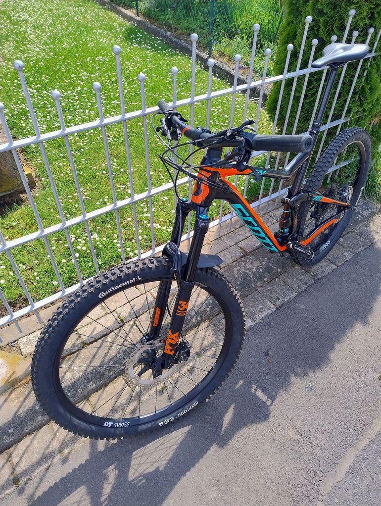 Used Scott Genius 730 2018 2018 Mountainbike, Orange, 27.5 — image 7 of 9