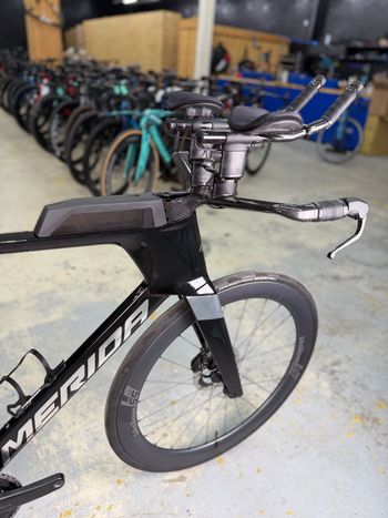 Used Merida TIME WARP TRI LIMITED 2025 2025 Road & Gravel, Black — image 7 of 15