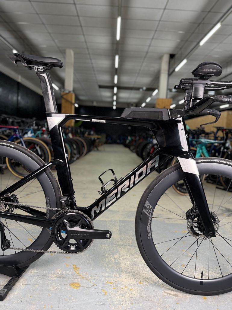 Used Merida TIME WARP TRI LIMITED 2025 2025 Road & Gravel, Black — image 11 of 15