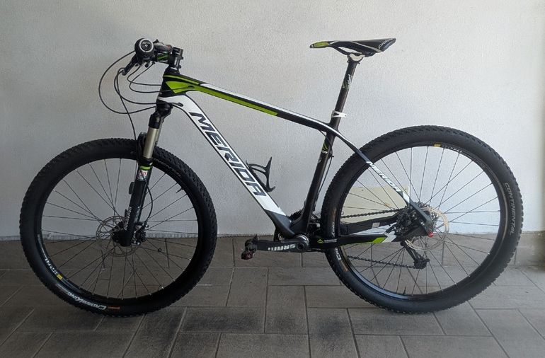 Used Merida Big.Seven CF XO-Edition 2014 2014 Mountainbike, Schwarz, 27.5 — image 2 of 11
