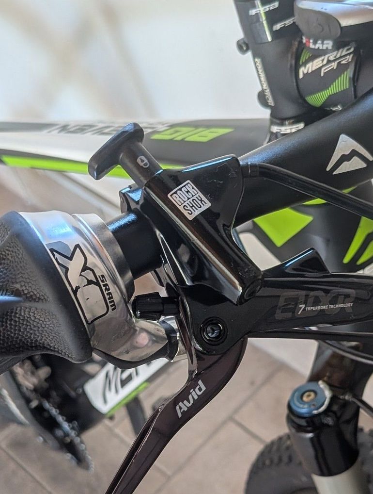 Used Merida Big.Seven CF XO-Edition 2014 2014 Mountainbike, Schwarz, 27.5 — image 5 of 11