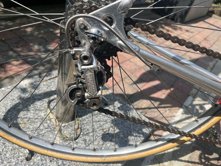 Used PINO CERAMI PINO CERAMI Custom Campagnolo Super Record 1980 Road & Gravel, Light Gray — image 3 of 13