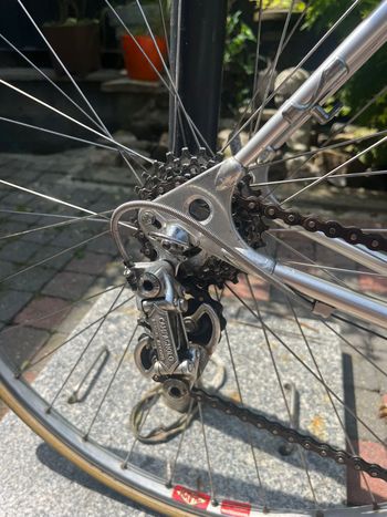 Used PINO CERAMI PINO CERAMI Custom Campagnolo Super Record 1980 Road & Gravel, Light Gray — image 8 of 13