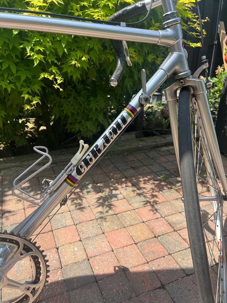 Used PINO CERAMI PINO CERAMI Custom Campagnolo Super Record 1980 Road & Gravel, Light Gray — image 11 of 13