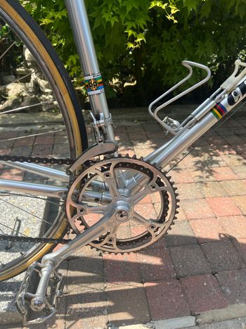 Used PINO CERAMI PINO CERAMI Custom Campagnolo Super Record 1980 Road & Gravel, Light Gray — image 10 of 13